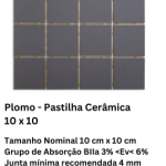 Plomo - Pastilha Cerâmica 10 x 10