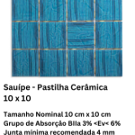 Sauípe - Pastilha Cerâmica 10 x 10