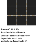 Preto AC 10 X 10