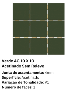 Verde AC 10 X 10
